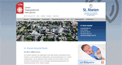 Desktop Screenshot of marien-hospital-dueren.de